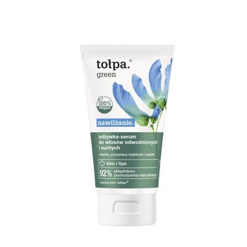 tołpa, green nawilżanie, odżywka-serum do włosów odwodnionych i suchych, 150 ml - tołpa