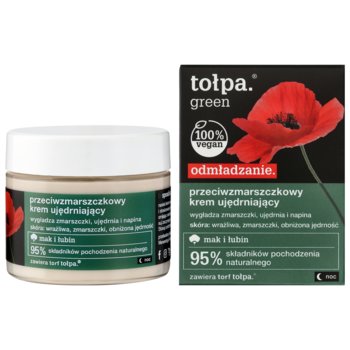 Tołpa, green odmładzanie, przeciwzmarszczkowy krem ujędrniający, noc, 50 ml - Tołpa