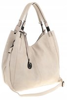 Tommasini Torebka Damska Listonoszka Duża Torba Shopper Worek 2692 Beżowa