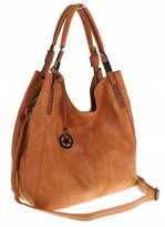 Tommasini Torebka Damska Listonoszka Duża Torba Shopper Worek 2692 Brązowa