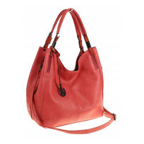 Tommasini Torebka Damska Listonoszka Duża Torba Shopper Worek 2692 Czerwona