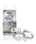 Tommee Tippee, Smoczek do karmienia, wieloprzepływowy, 0m+, 2 szt.&nbsp;-&nbsp;Tommee Tippee