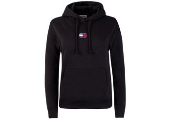 TOMMY HILFIGER BLUZA DAMSKA TJW TOMMY CENTER BADGE HOODIE BLACK DW0DW10403 BDS - Rozmiar: M - Tommy Hilfiger