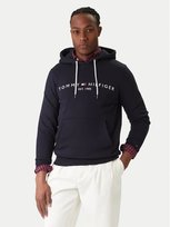 TOMMY HILFIGER BLUZA GRANATOWA Z KAPTUREM MĘSKA Z LOGO M 17AA Tommy Hilfiger