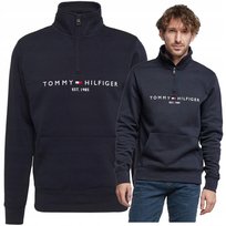 TOMMY HILFIGER bluza meska bez kaptura bluza meska granat na suwak EST TOMMY HILFIGER bluza meska bez kaptura bluza meska granat na suwak EST r.M