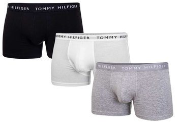 TOMMY  HILFIGER BOKSERKI MĘSKIE TRUNK 3 PARY WHITE/BLACK/GREY UM0UM02203 0XK - Rozmiar: XXL - Tommy Hilfiger