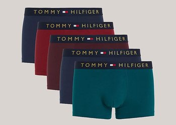 Tommy Hilfiger Bokserki UM0UM03047 L 5P Trunk Gold Wb - Tommy Hilfiger