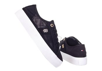 Tommy  Hilfiger Buty Damskie Trampki Th Mesh Vulc Sneaker Black Fw0Fw05793 Bds - Rozmiar: 39 - Tommy Hilfiger