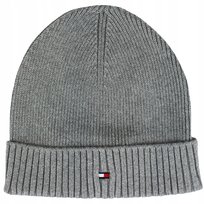 Tommy Hilfiger czapka zimowa beanie szary rozmiar uniwersalny Tommy Hilfiger