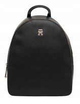 TOMMY HILFIGER CZARNY ELEGANCKI PLECAK Z LOGO DAMSKI I_A Tommy Hilfiger