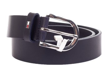 Tommy  Hilfiger Damski Pasek Do Spodni 3.5 Cm New Danny Belt Navy Ww0Ww11590 421 80 - Tommy Hilfiger