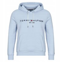 TOMMY HILFIGER Est 1985 Bluza Męska z Kapturem Błękitna Premium r. L