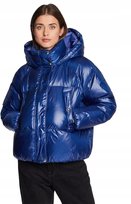 TOMMY HILFIGER GRANATOWA PIKOWANA KURTKA Z KAPTUREM XS 12DA Tommy Hilfiger