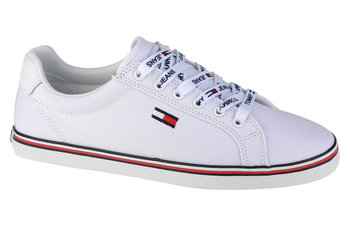 Tommy Hilfiger Jeans Wm Mono Sneaker  EN0EN00786-YBS, Damskie, trampki, Biały - Tommy Hilfiger