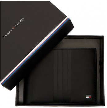 Tommy Hilfiger klasyczny portfel męski skórzany czarny bilon AM0AM05855 - Tommy Hilfiger