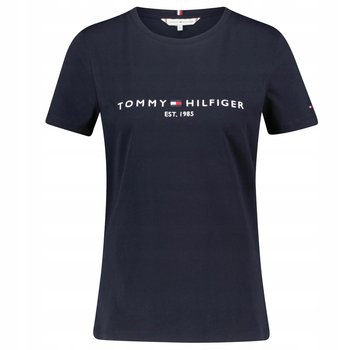 Tommy Hilfiger Koszulka Damska Bawełniana Granatowa T-shirt Sportowa r.L - Tommy Hilfiger