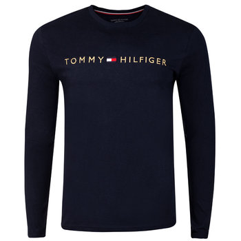 Tommy Hilfiger Koszulka Męska Z Długim Rękawem Cn Ls Tee Logo Gold Navy Um0Um01640 Dw5 S - Tommy Hilfiger