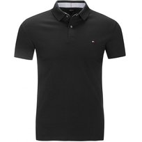 Tommy Hilfiger Koszulka Polo Polówka Męska Regular Fit Czarna Mw0Mw17770 Xl