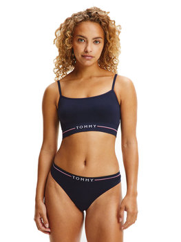 TOMMY HILFIGER MAJTKI DAMSKIE STRINGI MW THONG NAVY UW0UW02484 DW5 - Rozmiar: XS - Tommy Hilfiger