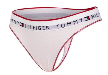 TOMMY  HILFIGER MAJTKI DAMSKIE STRINGI THONG WHITE UW0UW02813 YBR - Rozmiar: XS - Tommy Hilfiger
