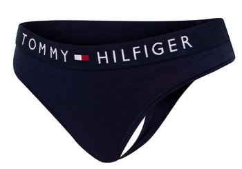 TOMMY  HILFIGER MAJTKI STRINGI DAMSKIE THONG NAVY UW0UW01555 416 - Rozmiar: S - Tommy Hilfiger