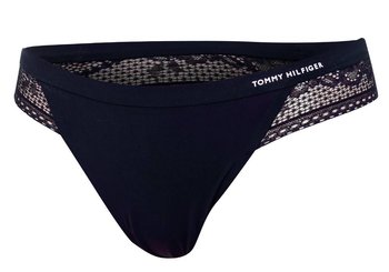 Tommy  Hilfiger Majtki Stringi Damskie Thong Navy Uw0Uw02473 Dw5 - Rozmiar: S - Tommy Hilfiger