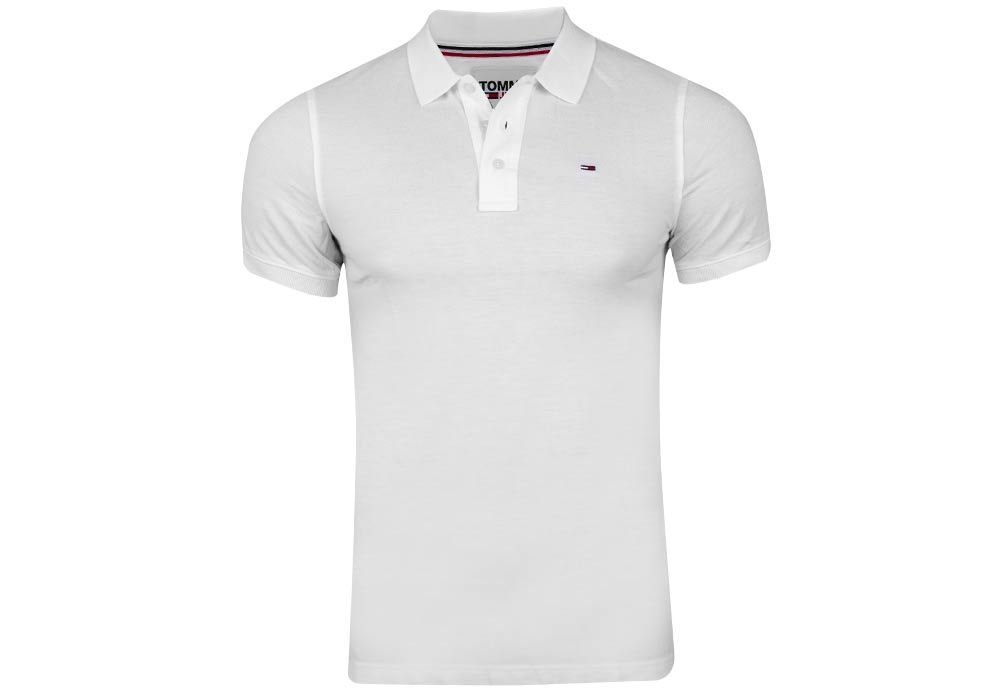 Tommy Hilfiger M ska Koszulka Polo Tjm Original Fine Pique Polo S S White Dm0Dm04266 100 M