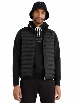 Tommy Hilfiger Męski Bezrękawnik Kamizelka Core Packable Recycled Vest Black Mw0Mw18762 Bds L - Tommy Hilfiger