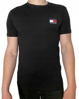 TOMMY HILFIGER MĘSKI T-SHIRT BAWEŁNIANY CZARNA KOSZULKA PREMIUM LOGO R.M