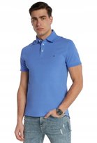 TOMMY HILFIGER NIEBIESKA KOSZULKA POLO Z BAWEŁNY Z LOGO XXL J9A Tommy Hilfiger