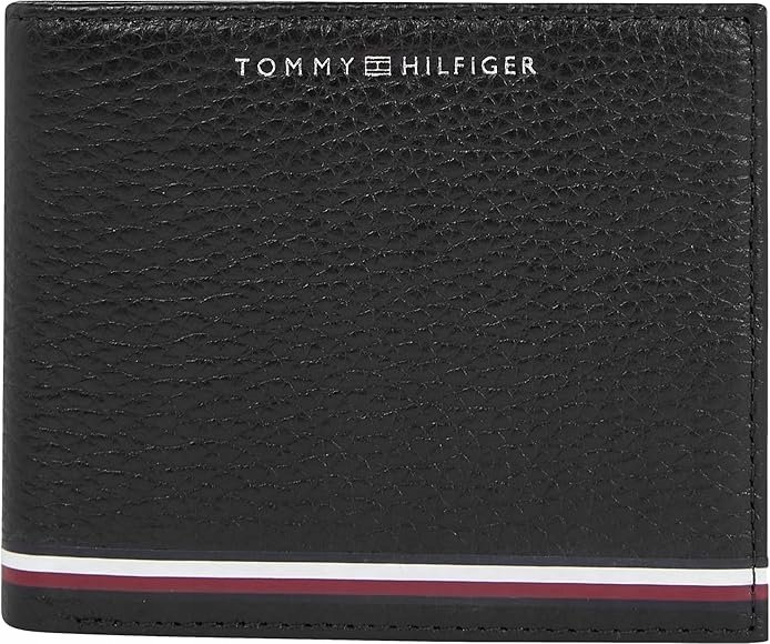 Tommy Hilfiger Tommy Hilfiger portfel skóra naturalna czarny mężczyzna