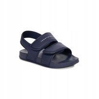 Tommy Hilfiger Sandały Dziecięce Na Rzepy Niebieskie T1X2-1172800 r.32 Inna marka