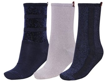 Tommy Hilfiger, Skarpety damskie, 3-pack, granatowy, rozmiar 35/38 - Tommy Hilfiger