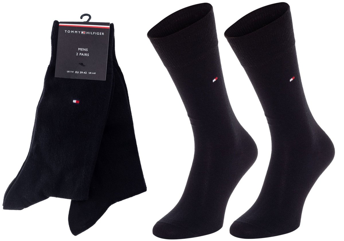 Tommy Hilfiger Skarpety Skarpetki 2 Pary Black 371111 200 43-46 - Tommy ...
