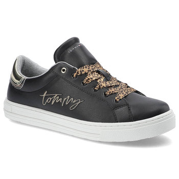 Tommy Hilfiger, Sneakersy, T3A4-31164-1242X208 Black/Platinum X208, rozmiar 37 - Tommy Hilfiger