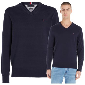 tommy hilfiger sweter meski vneck granatowy sweterek meski tommy tommy hilfiger sweter meski vneck granatowy sweterek meski tommy r.S - Tommy Hilfiger