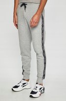 TOMMY HILFIGER SZARE SPODNIE DRESOWE Z LAMPASAMI BAWEŁNA M 12_A Tommy Hilfiger