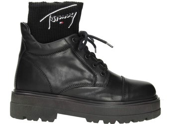 Tommy Hilfiger Trzewiki EN0EN00678 40 Tommy Signature Flatform Boot - Tommy Hilfiger