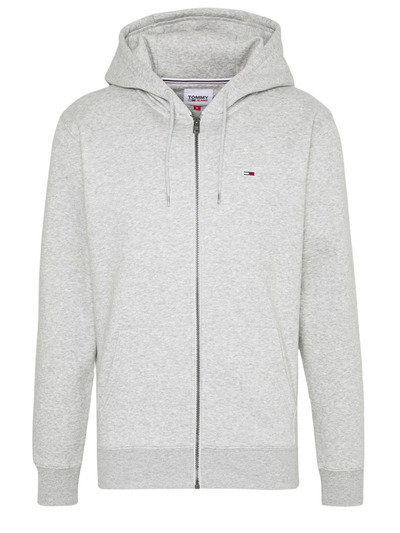 Tommy Hilfiger TOMMY JEANS bluza szara zapinana na zamek Gray, Rozmiar L