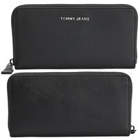 Tommy Jeans duży klasyczny portfel damski czarny bilon AW0AW11849 Tommy Jeans