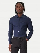 TOMMY JEANS KOSZULA ELEGANCKA GRANATOWA LOGO M 16FA Tommy Jeans