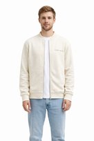 TOMMY JEANS KREMOWA BLUZA MĘSKA Z ZAMKIEM I PASKIEM LOGO XL 1I3A Tommy Jeans