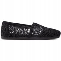 TOMS DAMSKIE PÓŁBUTY WSUWANE CZARNE AŻUROWE 42,5 2JTE Toms