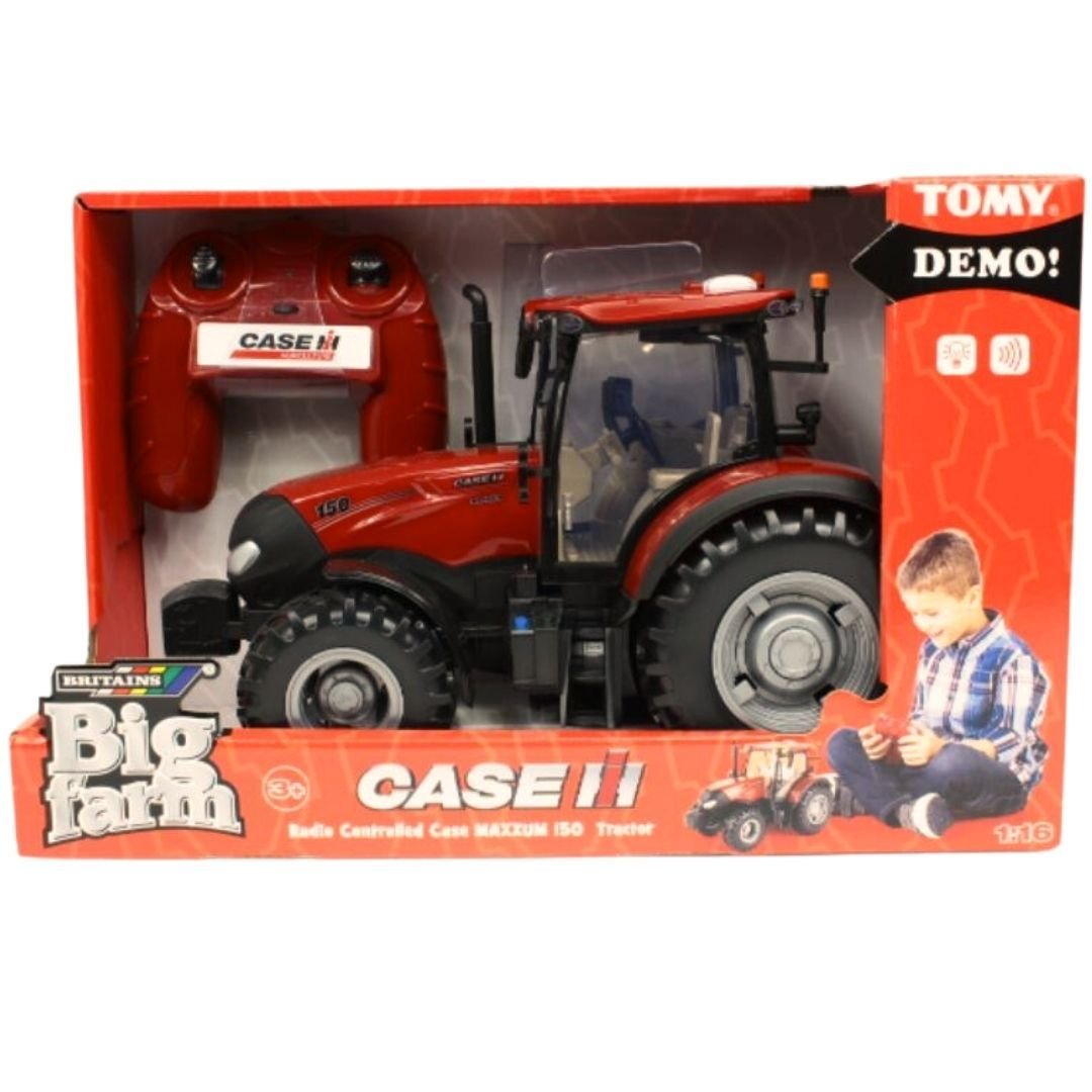 Tracteur Télécommandé BRITAINS CASE IH Maxxum 150 - Échelle 1/16 - Neuf