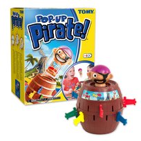 TOMY T7028 Pop Up Pirate Action Game, 10.8 Inches Brown Tomy