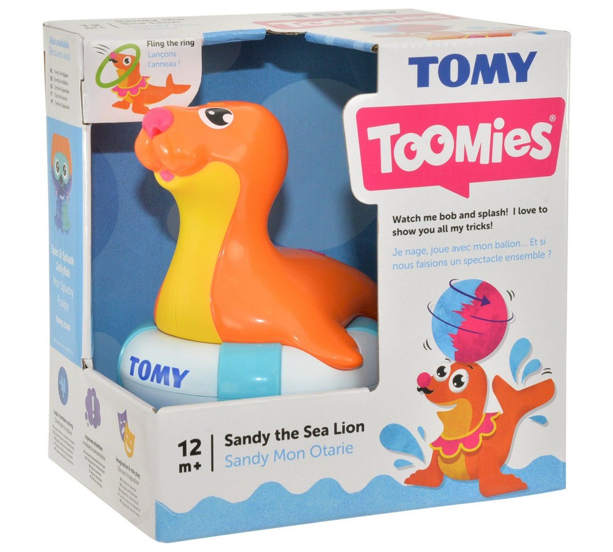 Фото - Іграшка для ванної Tomy , zabawka do kąpieli Pływająca foczka Sandy 