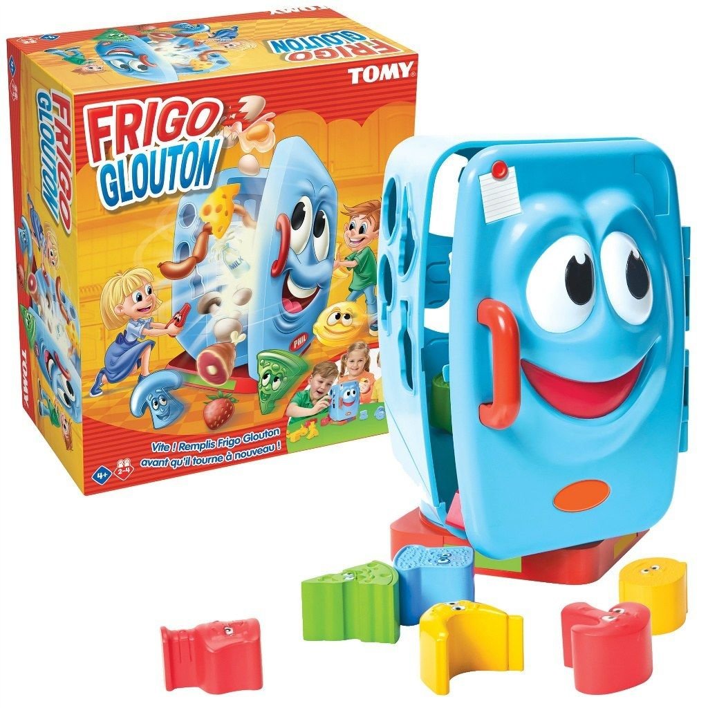 Tomy, zabawka Zakręcona lodówka z klockami Tomy, klocki