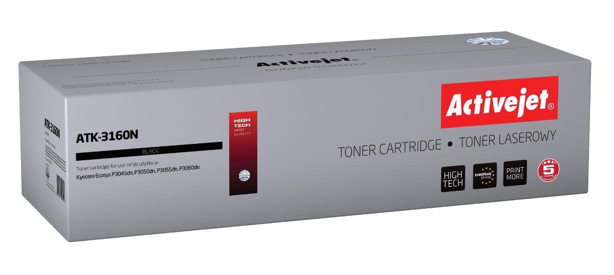 Toner ACTIVEJET ATK-3160N (Kyocera TK-3160), czarny, 12500 str.