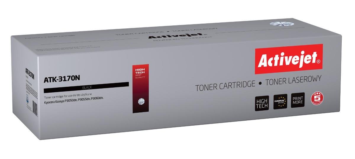 Toner ACTIVEJET ATK-3170N (Kyocera TK-3170), czarny, 15500 str.