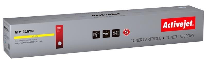 Toner ACTIVEJET ATM-216YN (Konica Minolta TN216Y), żółty, 26000 str.